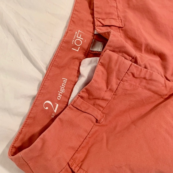 Salmon cotton shorts from LOFT - Picture 2 of 4